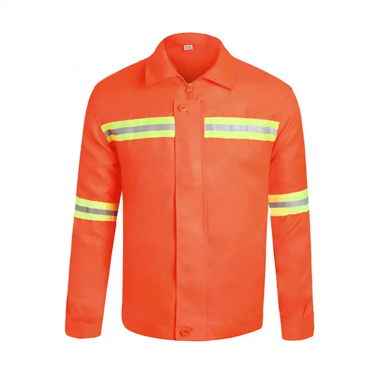 Jaket Kerja Keselamatan Reflektif Visibilitas Tinggi untuk Operasi Luar Ruangan 1