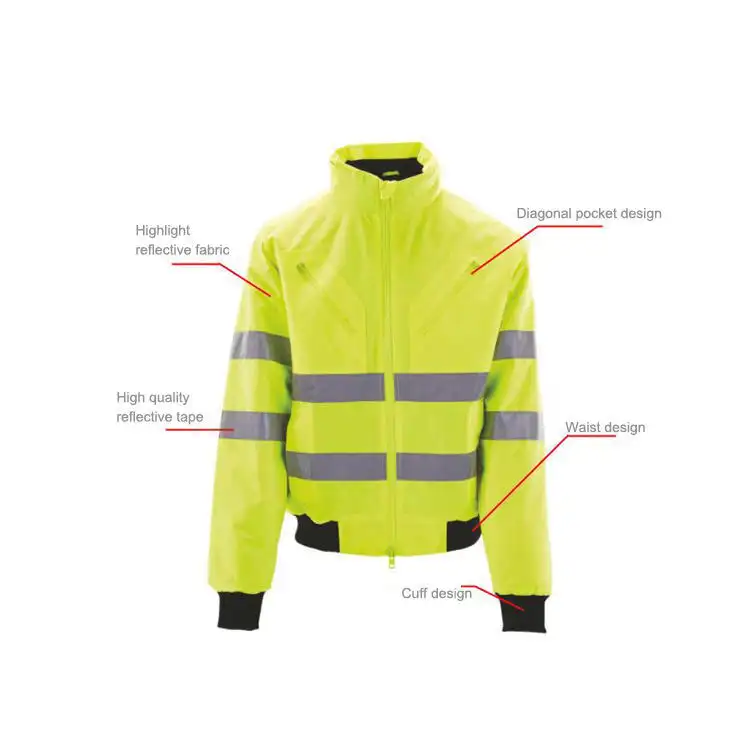 Sikkerhedsveste med høj synlighed til byggepladser og vejarbejde 1