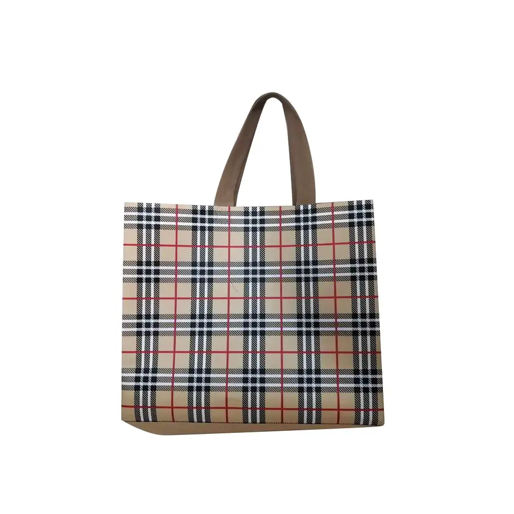 Custom Letter Pattern Factory Handle Wholesale Eco-Friendly Recycled Non-Woven Tote Bags Shopping Bags 1