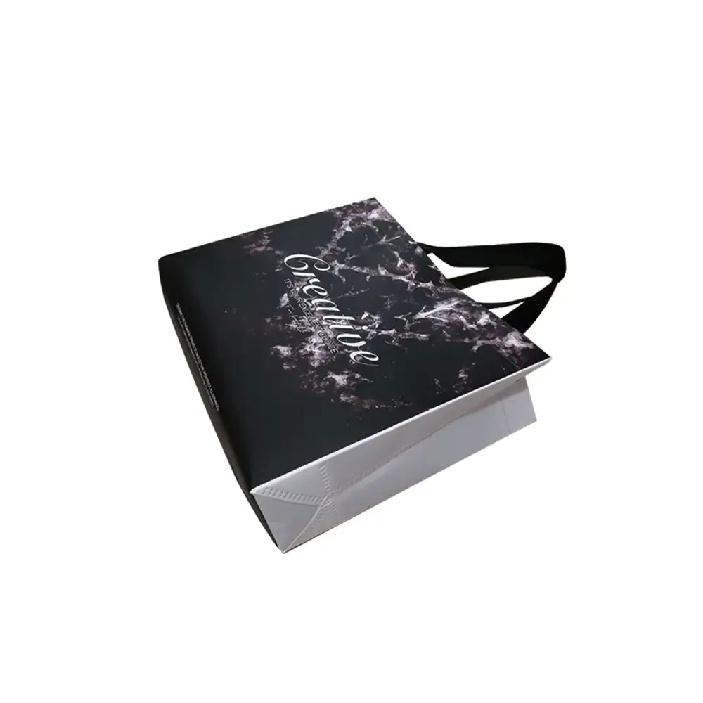 Hot-selling Eco-Friendly Custom Logo Supermarket Shopping Gift Bags Non-Woven Handbags 1