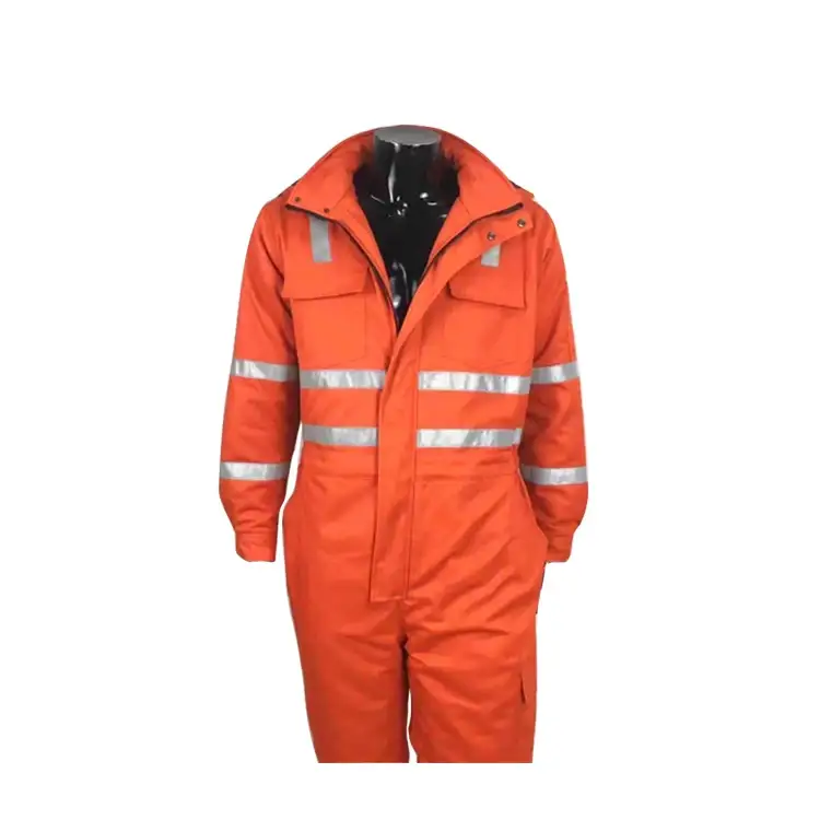 Winter-Resistant Cold-Protective Thickened Safety High-Visibility Reflective Coveralls for Outdoor Mining 1