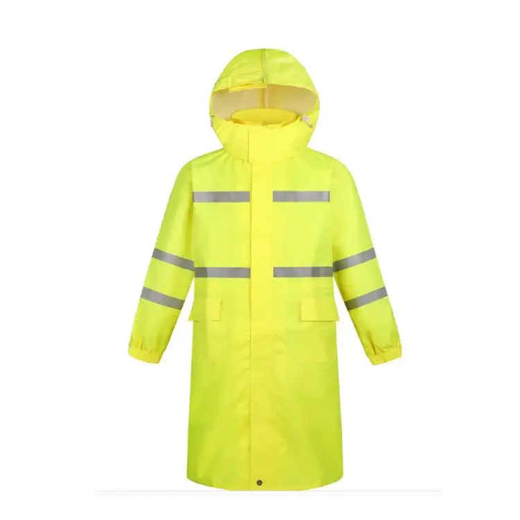 Customized Waterproof Reflective Raincoat for Cleaners and Sanitation Workers' Road Traffic Cycling Safety 1