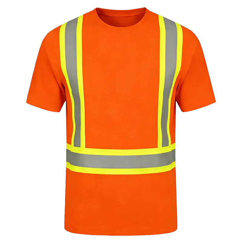 High-Visibility Reflective Construction and Traffic Control Safety T-Shirt 1