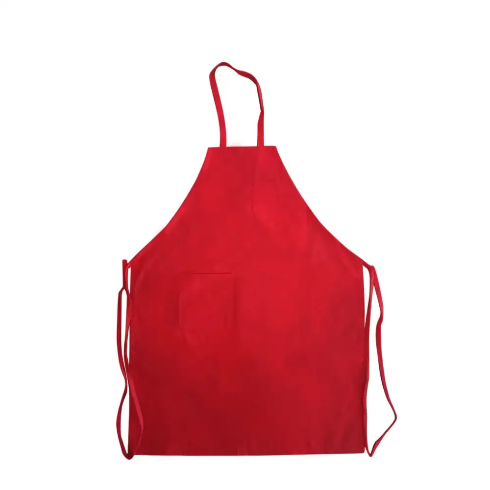 Custom Professional Solid-Color Logo Chef Cooking Full-Length Apron 1