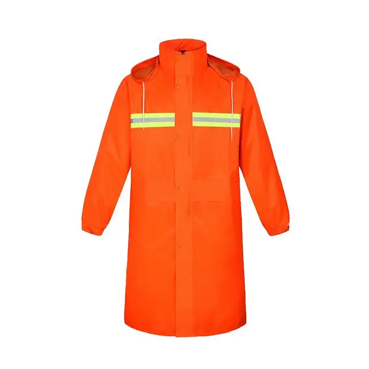 High-Quality Customized Reflective Raincoat for Cleaners and Sanitation Workers for Road Traffic Safety 1